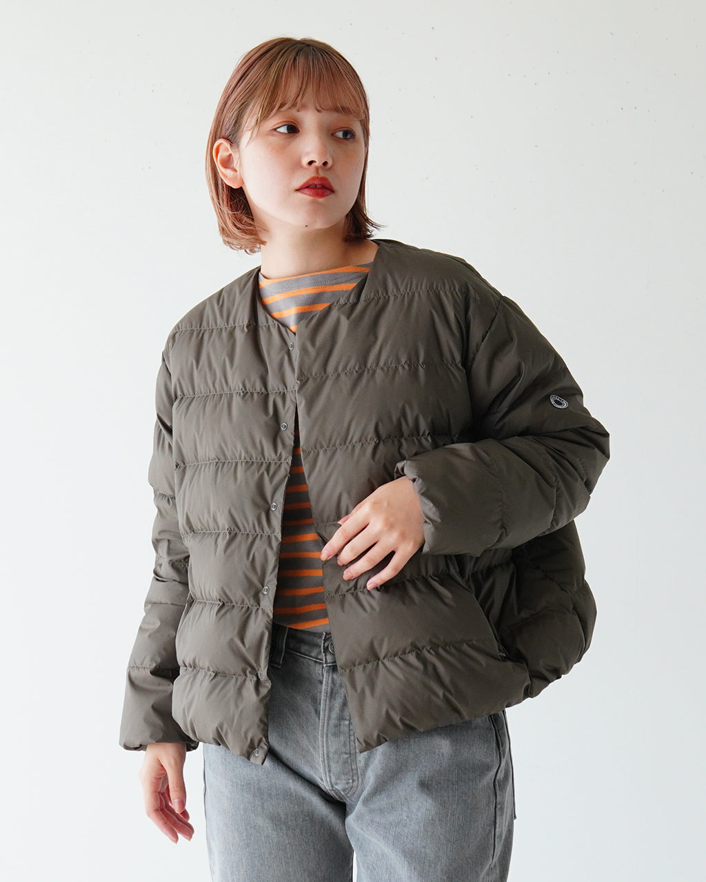 ORCIVAL オーシバル ラウンド ネック ブルゾン ROUND NECK BLOUSON ジャケット ダウン OR-A0603 DPL【送料無料】