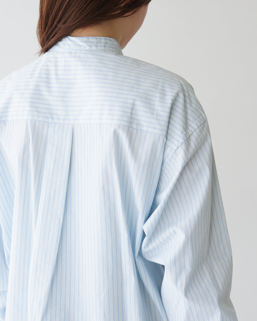 ＼早得24時間限定ポイント10倍／ORCIVAL オーシバル バンドカラーシャツ Typewriter Band Collar Shirt 長袖 オーバーサイズ コットンタイプライター OR-B0273 TYS【送料無料】