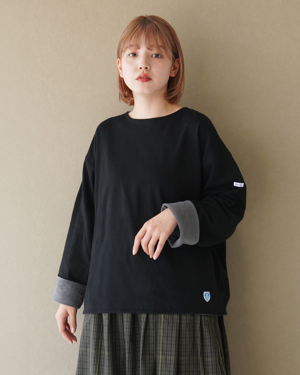 ORCIVAL オーシバル ボートネック ロングスリーブ ショート プルオーバー BOAT NECK L/S SHORT PULLOVER カットソー 裏起毛 OR-C0274BDJ【送料無料】