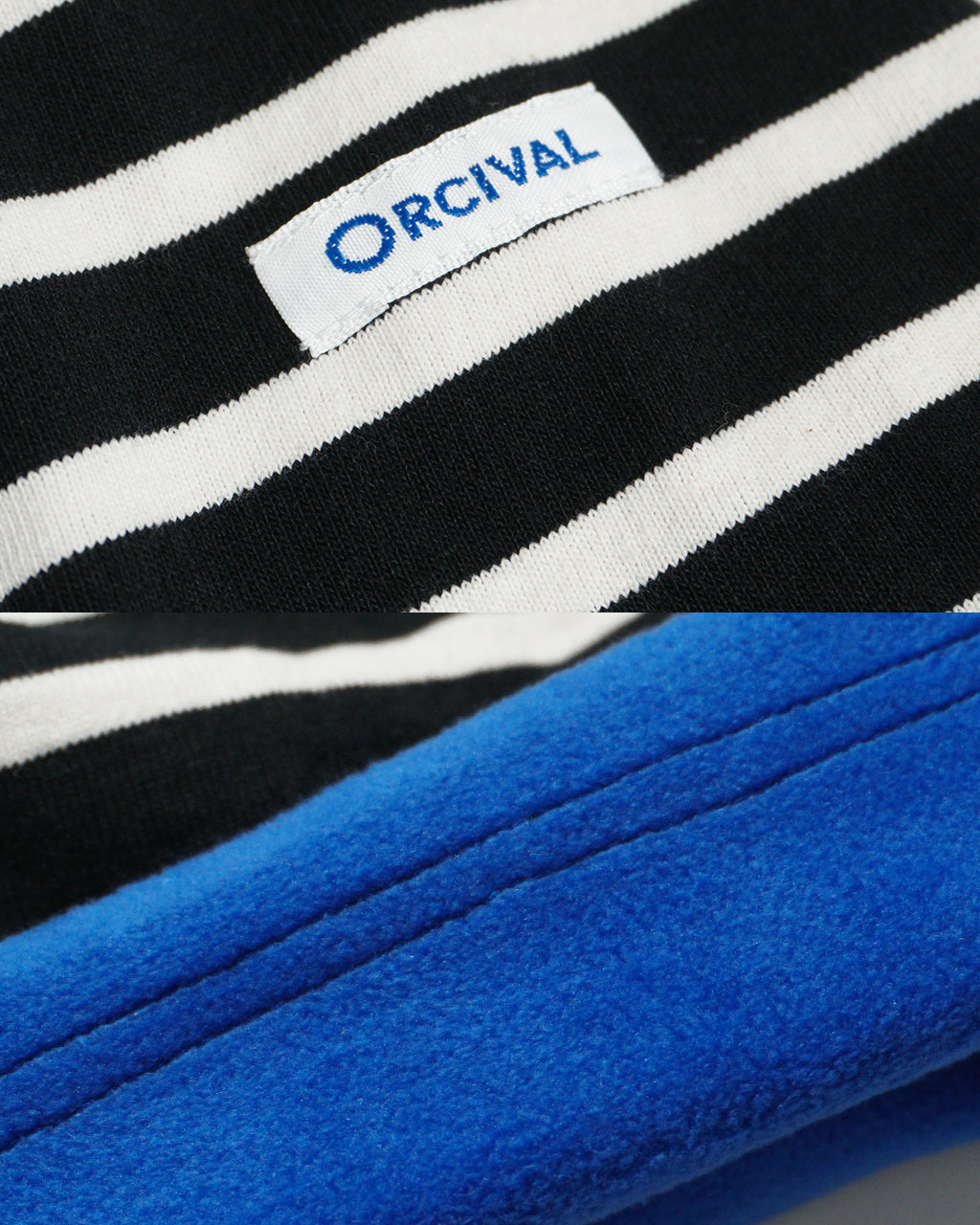 ORCIVAL オーシバル ボートネック ロングスリーブ ショート プルオーバー BOAT NECK L/S SHORT PULLOVER カットソー 裏起毛 OR-C0274BDJ【送料無料】