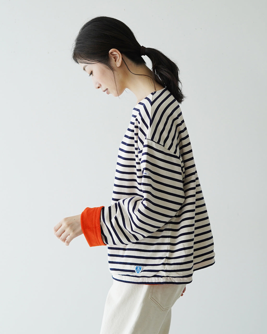 【SALE！20%OFF】ORCIVAL オーシバル ボートネック ロングスリーブ ショート プルオーバー BOAT NECK L/S SHORT PULLOVER カットソー 裏起毛 OR-C0274BDJ【送料無料】