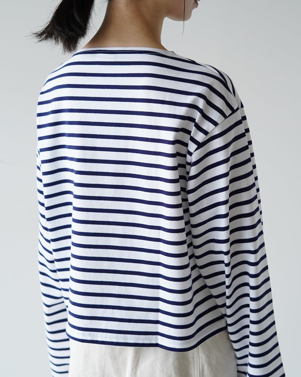 ORCIVAL オーシバル ボートネック ロングスリーブ ショート プルオーバー BOAT NECK L/S SHORT P.O. ボーダーカットソー  レディース OR-C0334BFJ