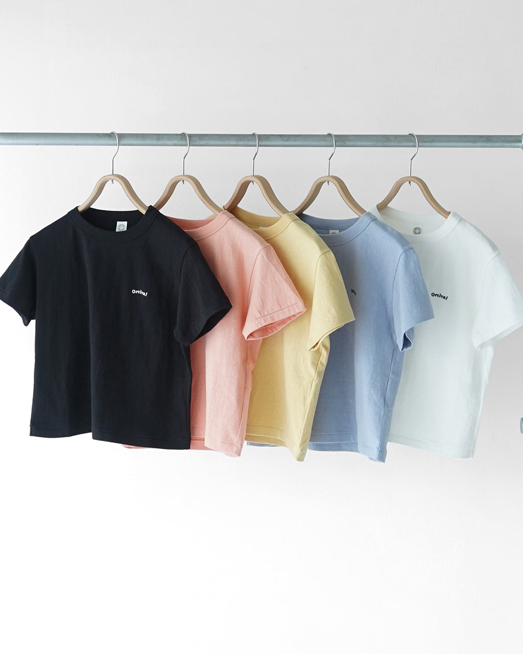 ORCIVAL オーシバル ショートスリーブ Tシャツ Uneven Jersey Embroidery T-shirt 半袖 クルーネック プルオーバー OR-C0418 MIT