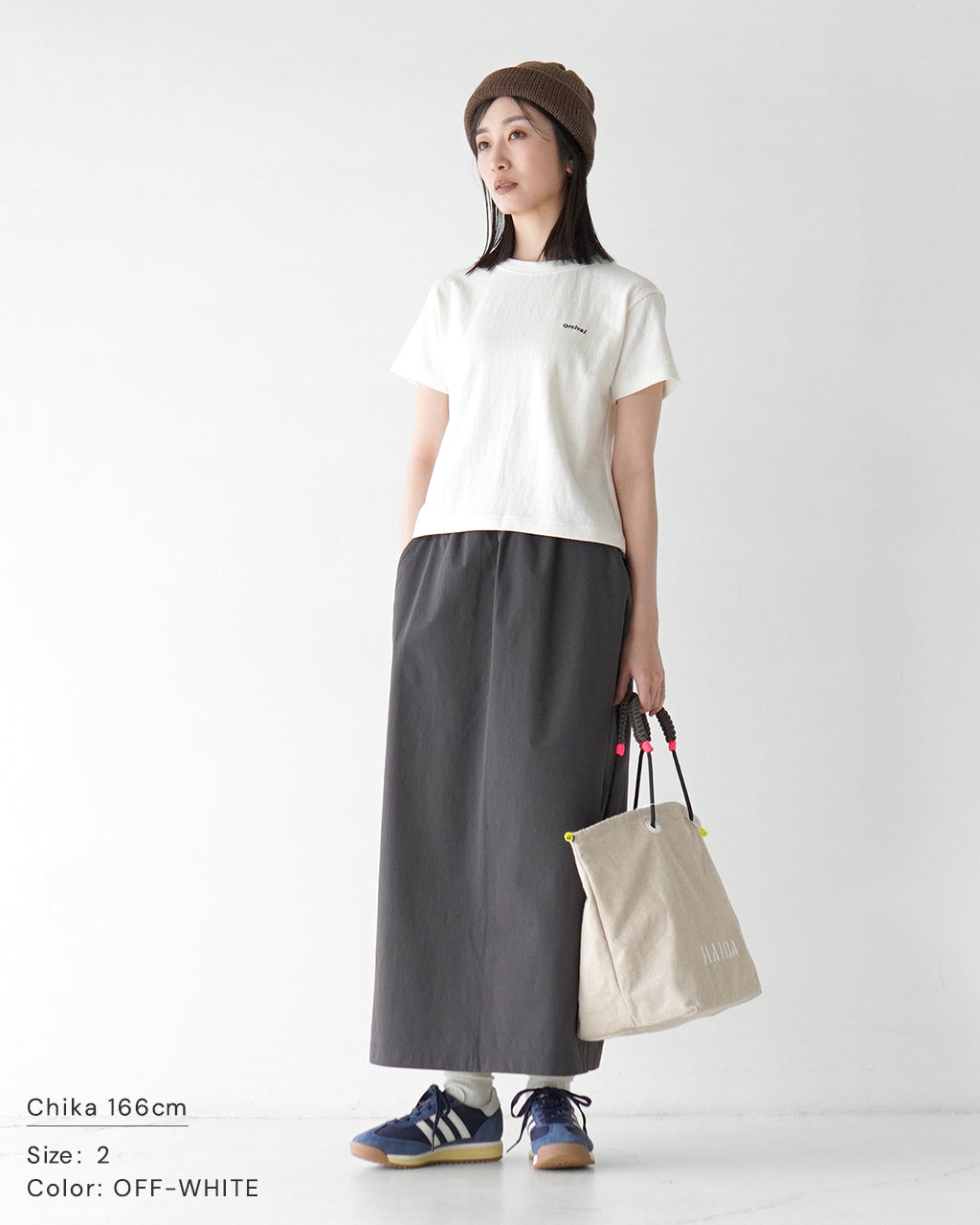 ORCIVAL オーシバル ショートスリーブ Tシャツ Uneven Jersey Embroidery T-shirt 半袖 クルーネック プルオーバー OR-C0418 MIT