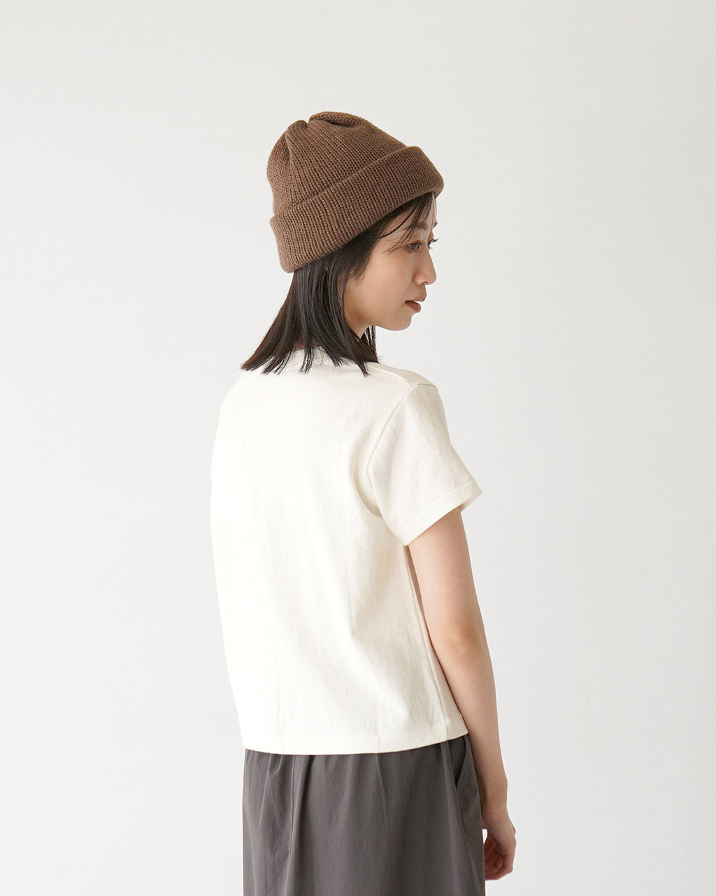 ORCIVAL オーシバル ショートスリーブ Tシャツ Uneven Jersey Embroidery T-shirt 半袖 クルーネック プルオーバー OR-C0418 MIT