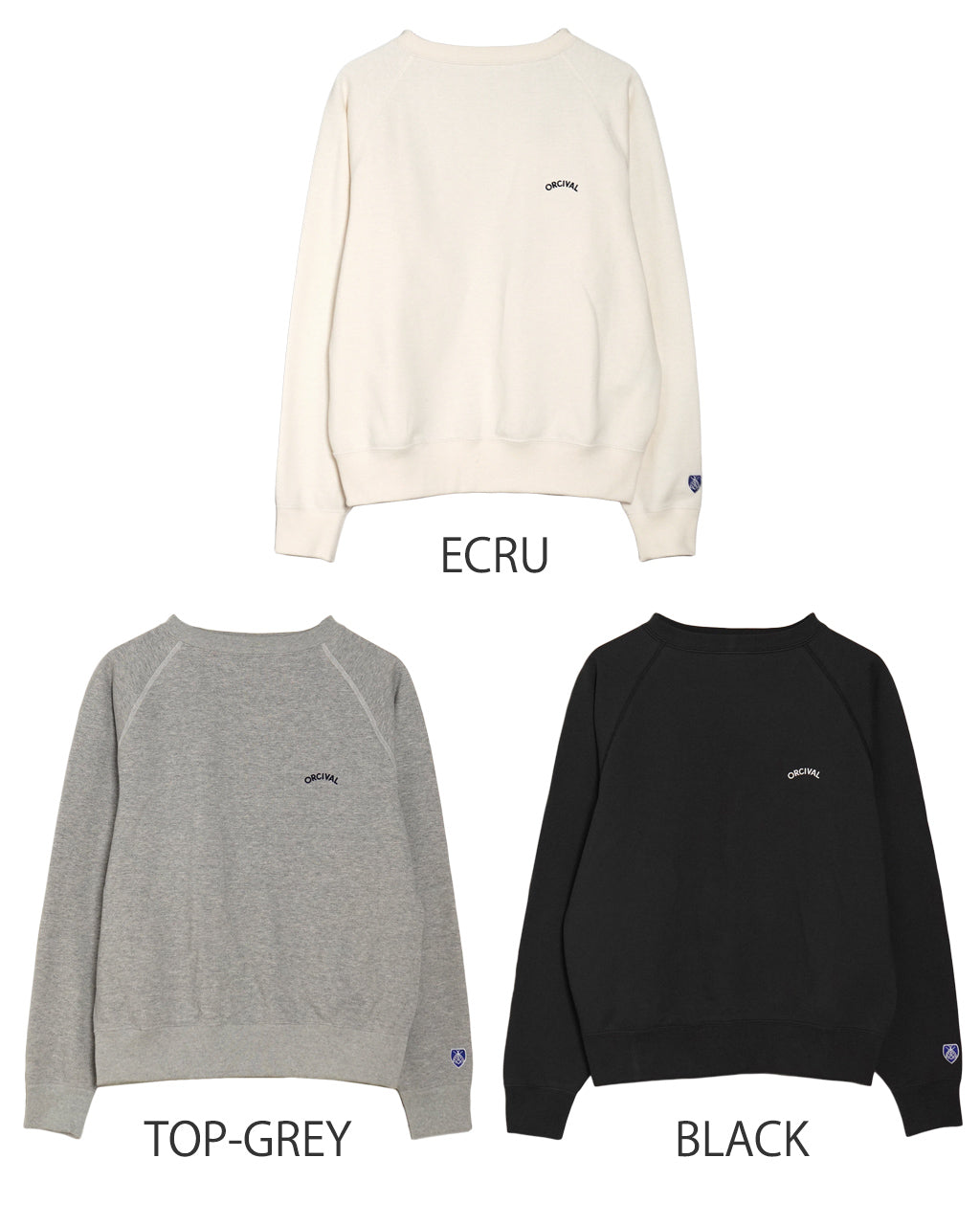 ORCIVAL オーシバル ボートネック スウェット Light French Terry Boat Neck Sweat ライトフレンチテリー 裏毛 トレーナー ラグランスリーブ ショート丈 OR-C0429 MAZ【送料無料】