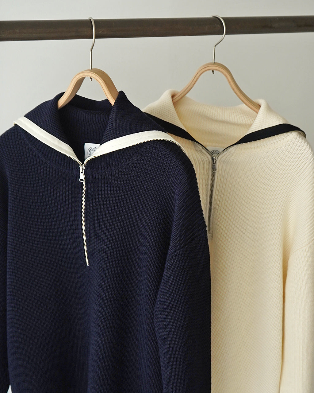 【SALE！30%OFF】ORCIVAL オーシバル セーラーカラー ハーフジップニット  Sailor Collar Half Zip Knit プルオーバー OR-D0105 EFM