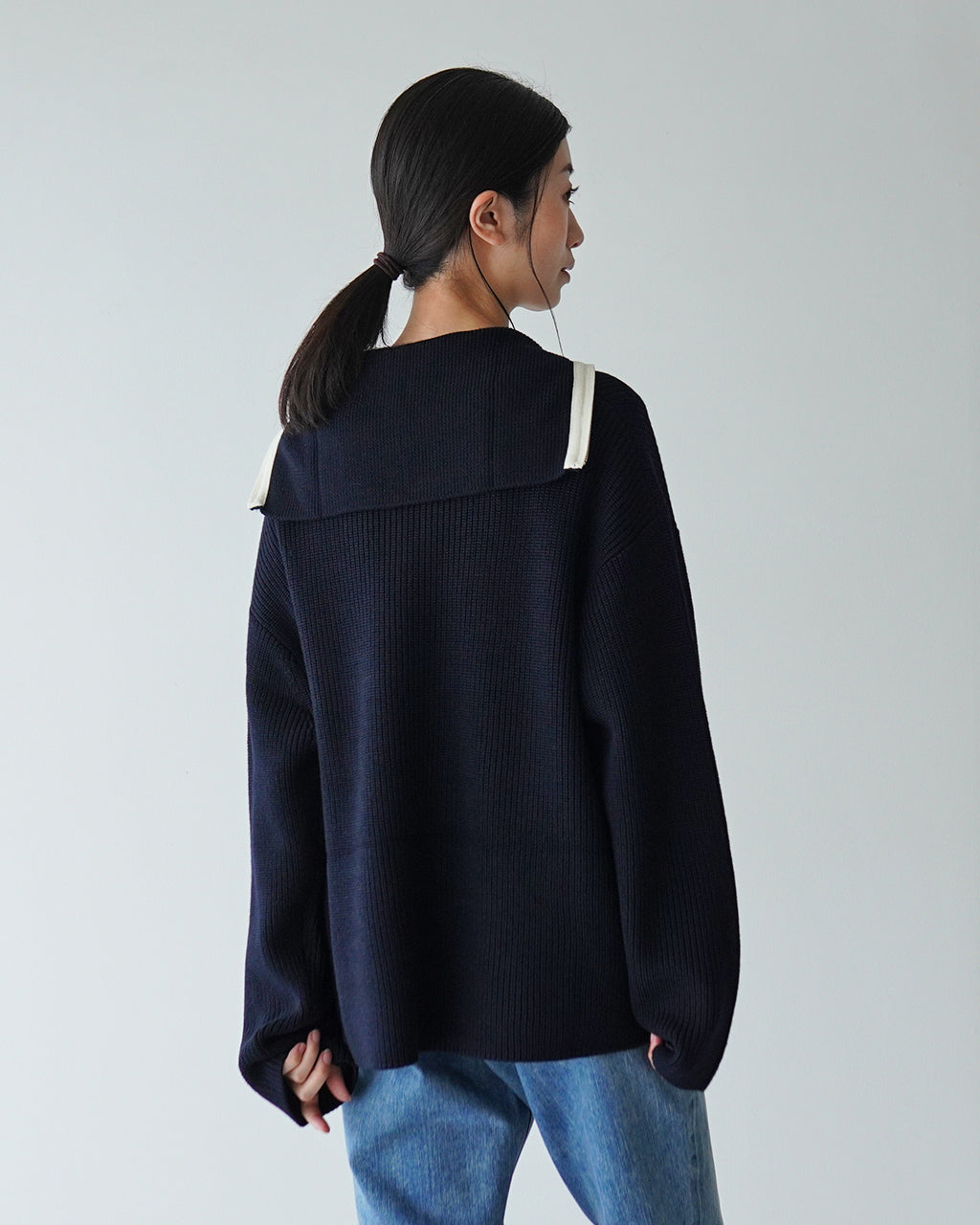 【SALE！30%OFF】ORCIVAL オーシバル セーラーカラー ハーフジップニット  Sailor Collar Half Zip Knit プルオーバー OR-D0105 EFM