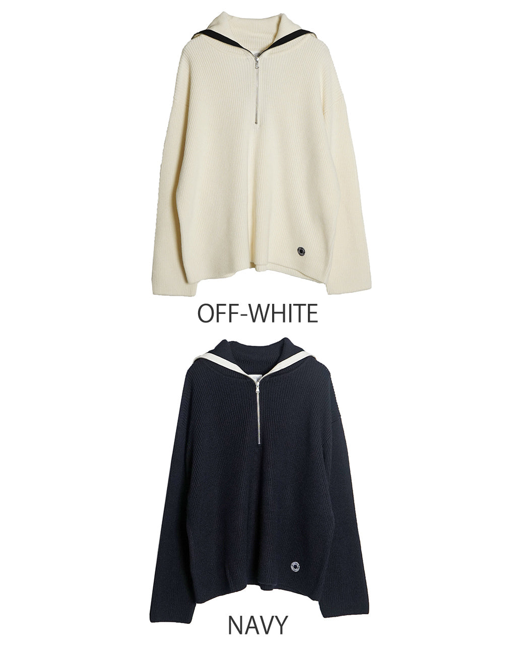 【SALE！30%OFF】ORCIVAL オーシバル セーラーカラー ハーフジップニット  Sailor Collar Half Zip Knit プルオーバー OR-D0105 EFM