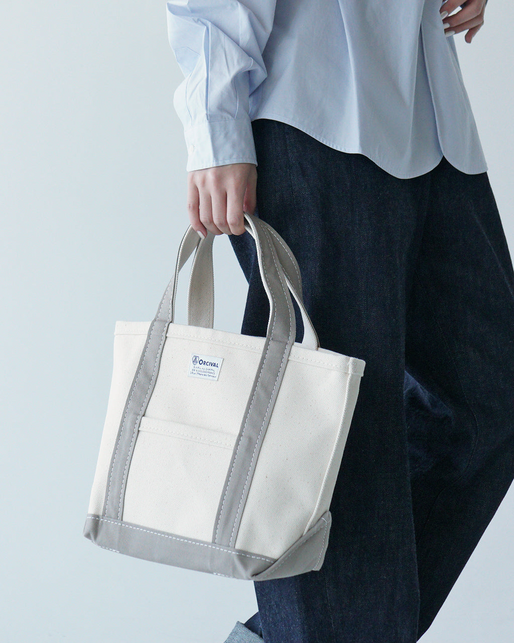 【先行予約：2025年3月上旬頃入荷予定】ORCIVAL オーシバル トートバッグ スモール 小 TOTE BAG SMALL OR-H0285 KWC【クーポン対象外】【送料無料】