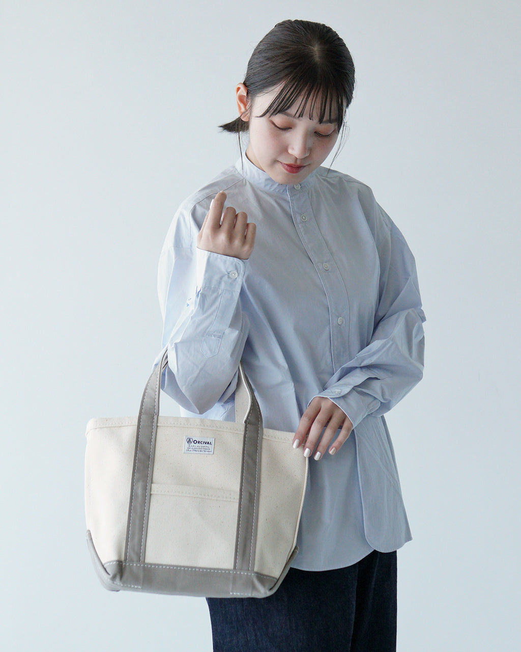 【先行予約：2025年3月上旬頃入荷予定】ORCIVAL オーシバル トートバッグ スモール 小 TOTE BAG SMALL OR-H0285 KWC【クーポン対象外】【送料無料】