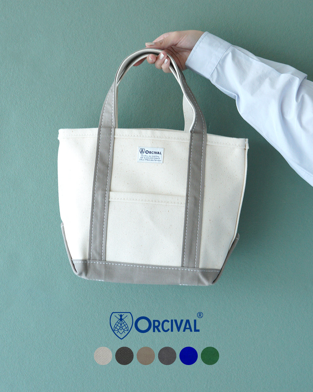 【先行予約：2025年3月上旬頃入荷予定】ORCIVAL オーシバル トートバッグ スモール 小 TOTE BAG SMALL OR-H0285 KWC【クーポン対象外】【送料無料】