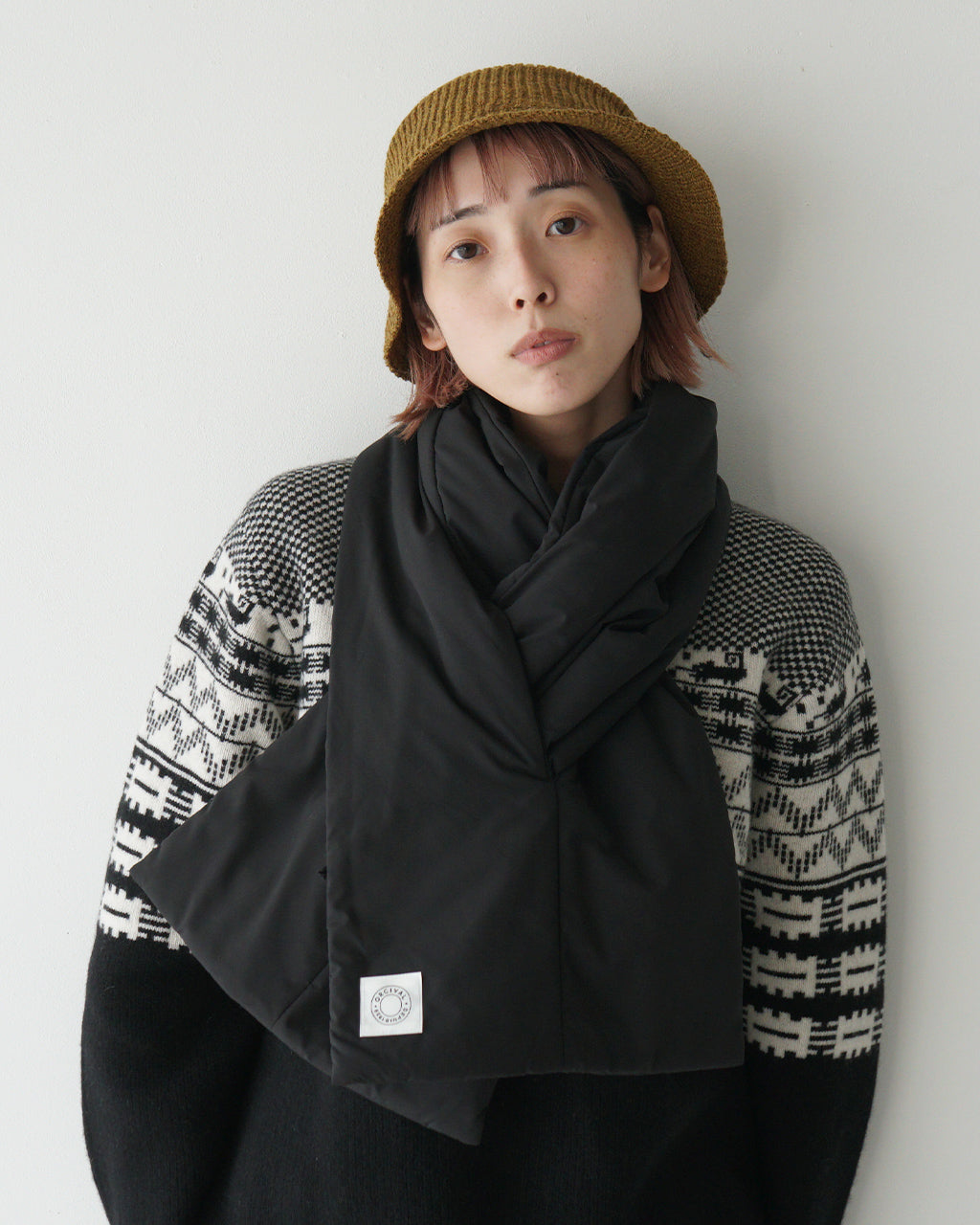 ORCIVAL オーシバル パディット スカーフ Brushed Taffeta Padded Scarf マフラー OR-H0326 BTT