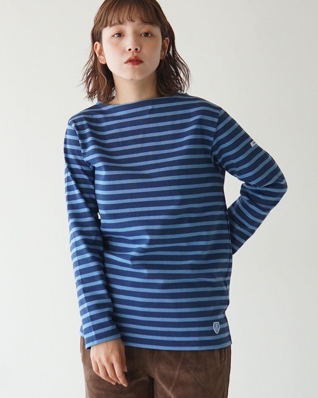 【SALE！40%OFF】ORCIVAL オーシバル ボートネック ロングスリーブ プルオーバー BOAT NECK L/S P.O. ボーダー カットソー B211