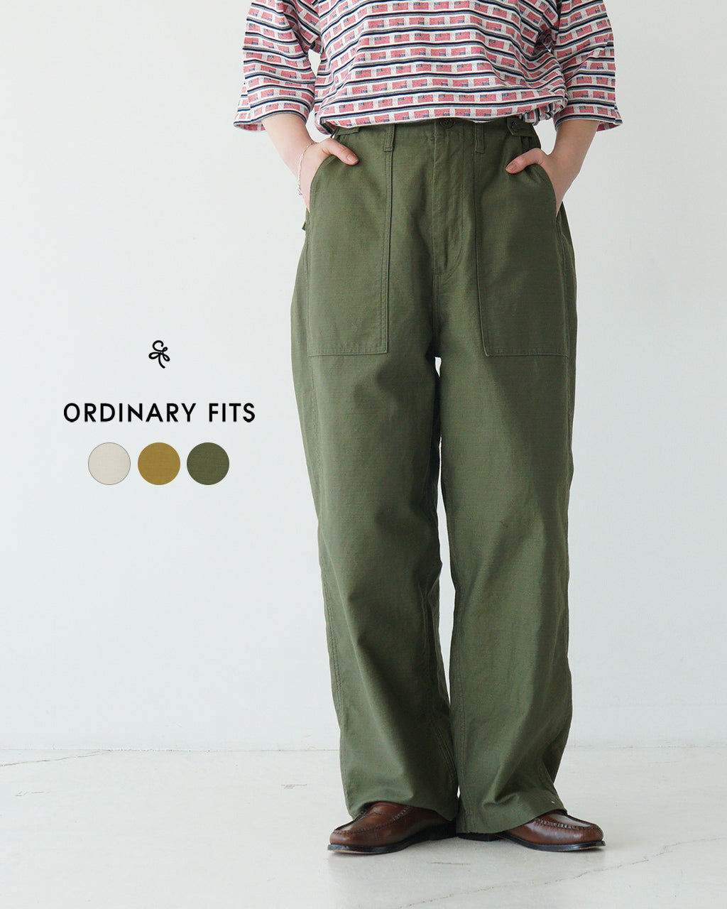 ORDINARY FITS オーディナリーフィッツ ジェームス ファティーグ パンツ バックサテン ミリタリー JAMES FATIGUE BACK SATIN  101J-02-125 【クーポン対象外】【送料無料】