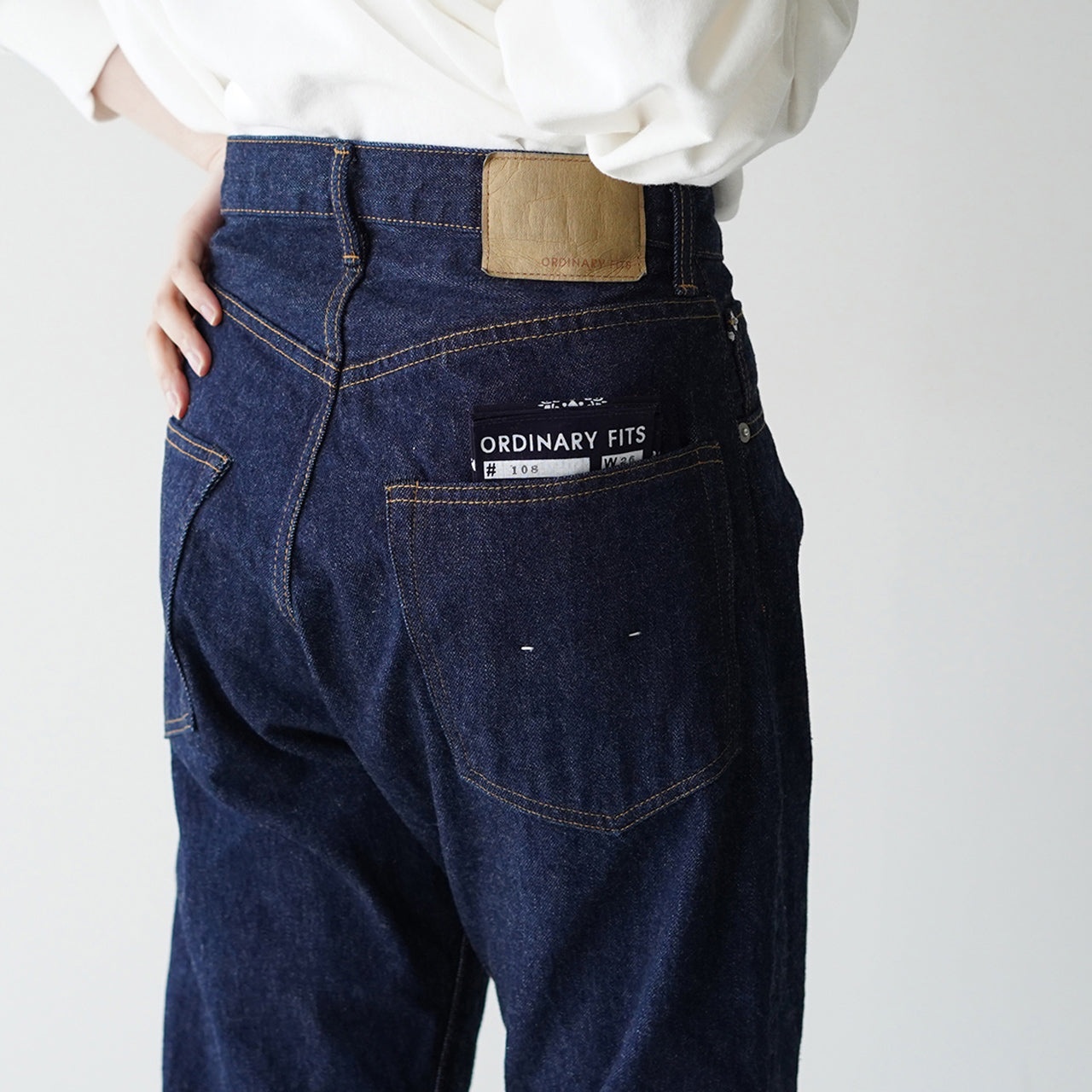 ORDINARY FITS オーディナリーフィッツ ルーズ アンクル デニム LOOSE ANKLE DENIM ワンウォッシュ ONE WASH OF-P108OW【送料無料】