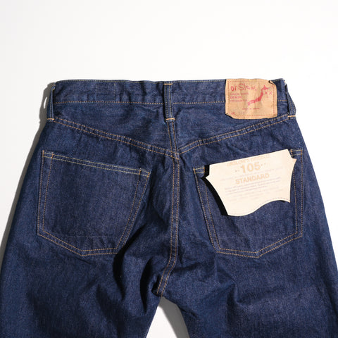 orSlow オアスロウ 105 スタンダード セルビッジ ワンウォッシュ デニム パンツ 105 STANDARD SELVEDGE DENIM  ONE WASH 01-1050-81 【送料無料】