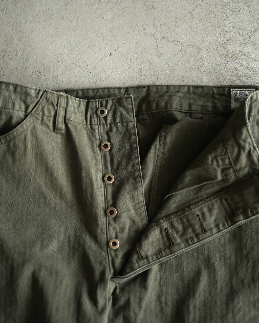 orSlow オアスロウ ヘリンボーンパンツ メンズ USMC HERRINGBONE WIDE