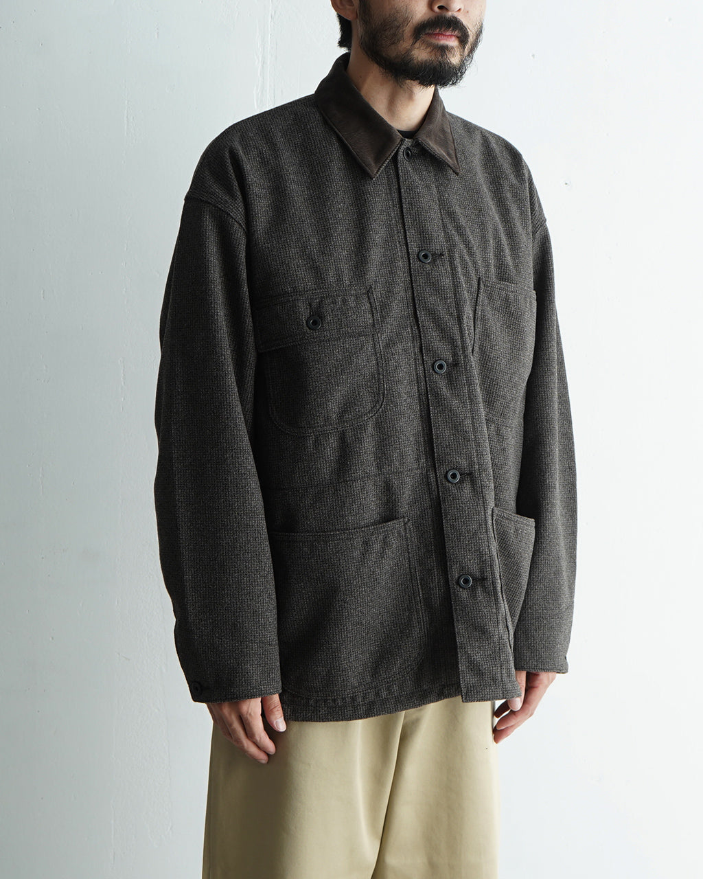 orSlow オアスロウ ブルゾン ハウンドトゥース リラックス フィット カバーオール HOUNDSTOOTH RELAX FIT COVERALL アウター 01-6034-155【送料無料】