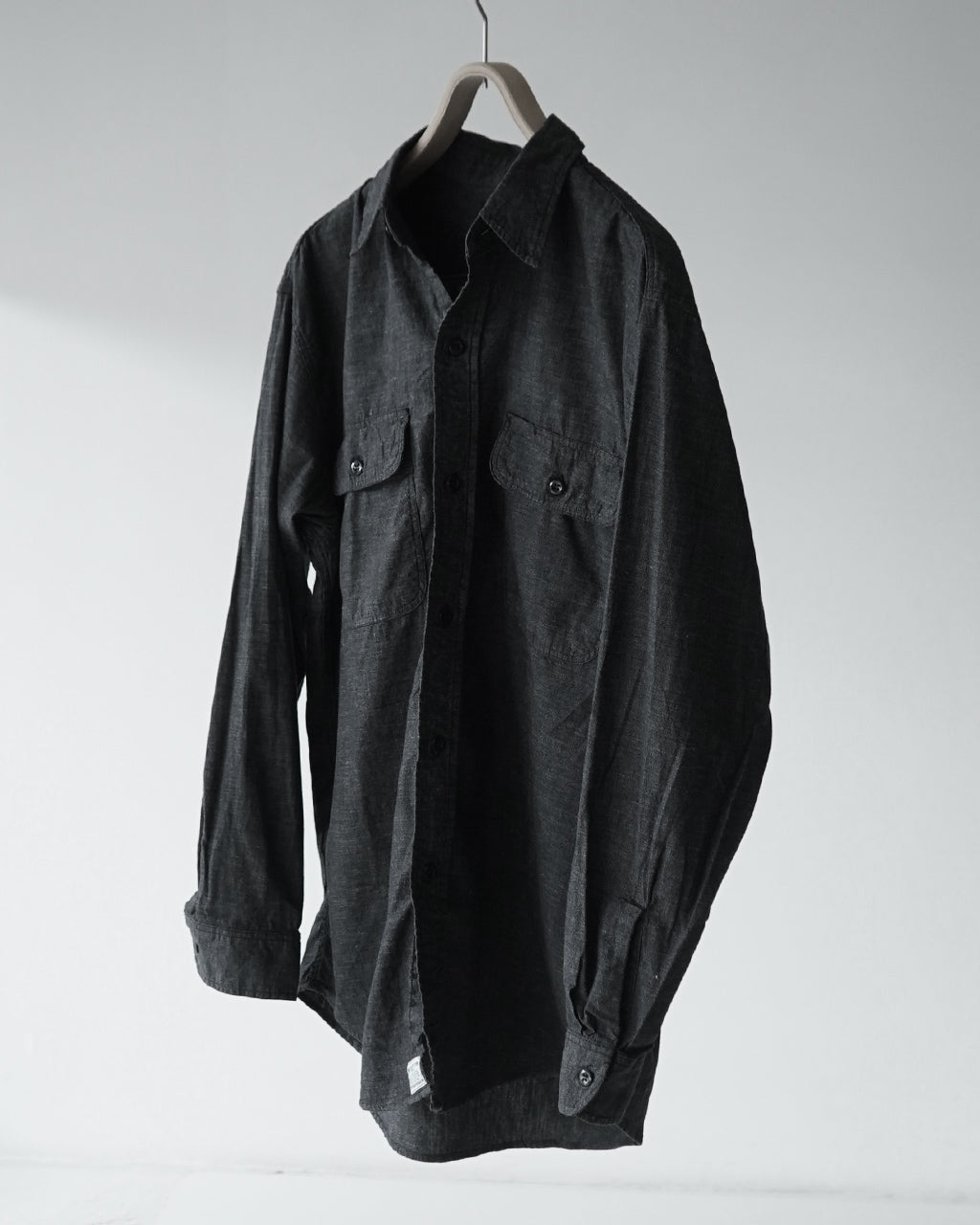 orSlow オアスロウ ブラック シャンブレー ワークシャツ BLACK CHAMBRAY WORK SHIRT 01-8064-61【送料無料】