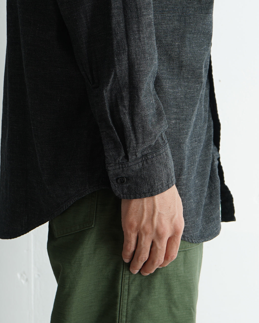 orSlow オアスロウ ブラック シャンブレー ワークシャツ BLACK CHAMBRAY WORK SHIRT 01-8064-61【送料無料】