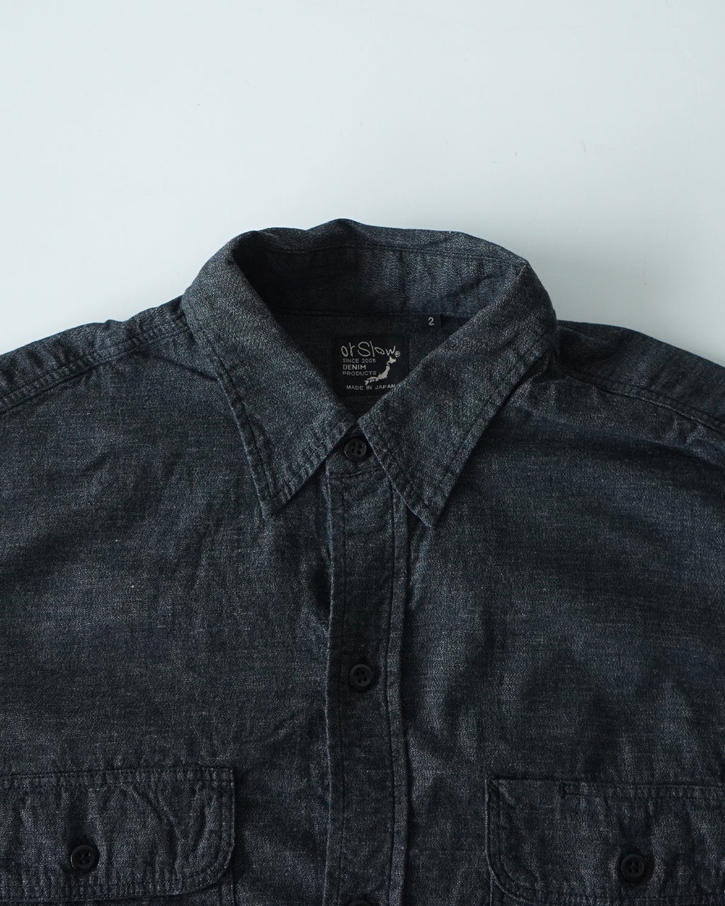 ＼合計3万円以上購入で20%OFFクーポン！／orSlow オアスロウ ブラック シャンブレー ワークシャツ BLACK CHAMBRAY WORK SHIRT 01-8064-61【送料無料】