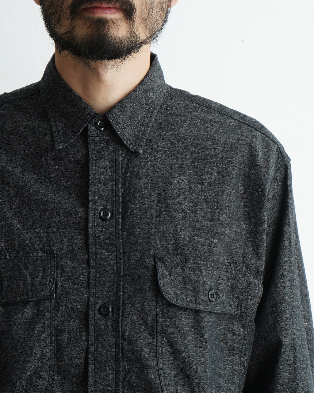 ＼合計3万円以上購入で20%OFFクーポン！／orSlow オアスロウ ブラック シャンブレー ワークシャツ BLACK CHAMBRAY WORK SHIRT 01-8064-61【送料無料】