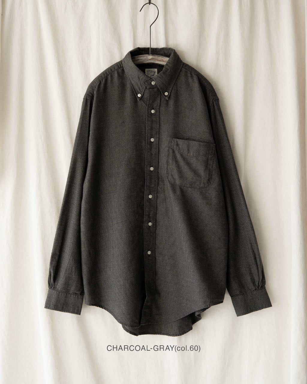 orSlow STANDARD BUTTON DOWN SHIRT SOFT SUBTLY BRUSHED MINI CHECK 01-8112