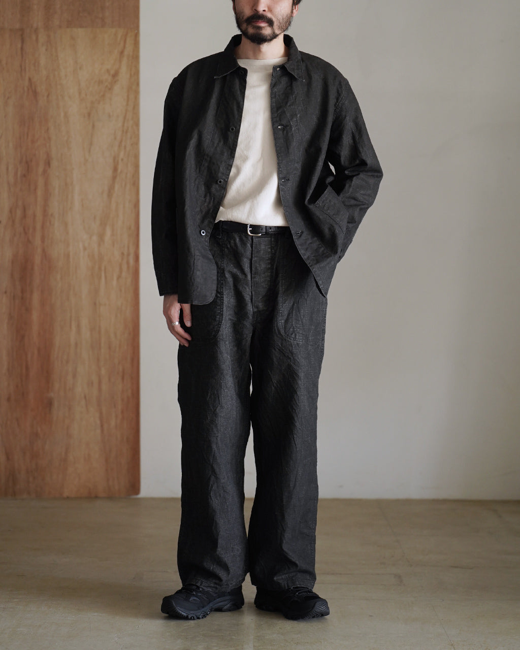 WWII 40'S SUMI COATED LINEN COVERALL 01-6250