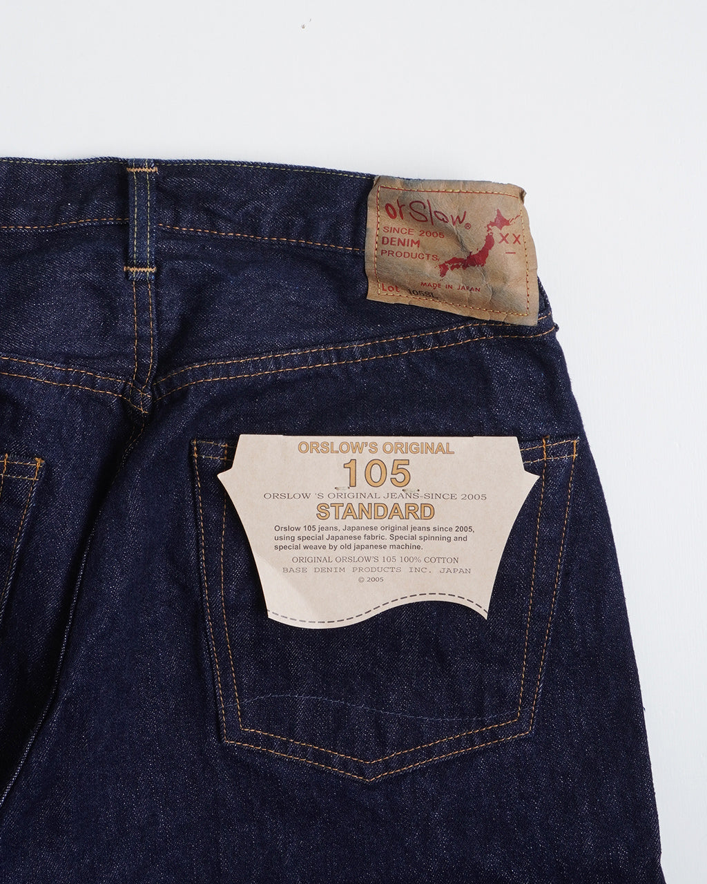 オアスロウ 105 ストレート デニムパンツ L セルビッチ 日本製