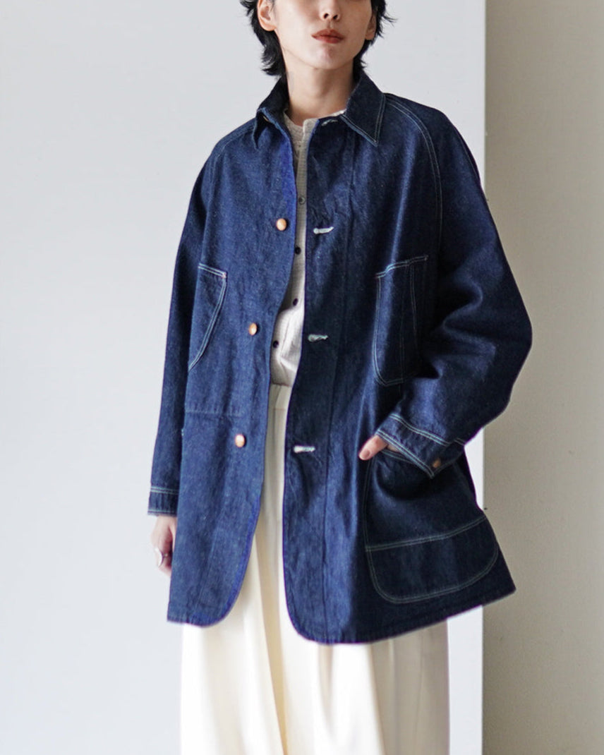 LOOSE FIT DENIM COVERALL 00-6141-81