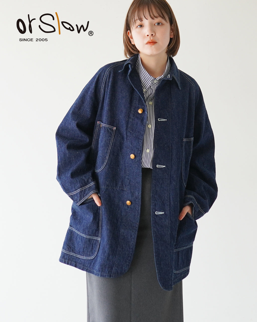 orslow オアスロウ ルーズ フィット デニム カバーオール LOOSE FIT DENIM COVERALL   00-6141-81【送料無料】