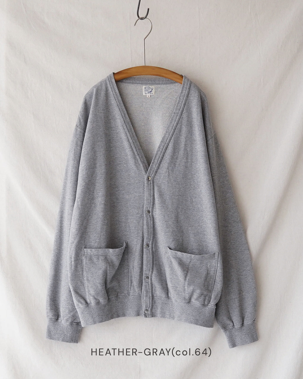 LIGHT WEIGHT FRENCH TERRY SWEAT SHIRT CARDIGAN 01-0043
