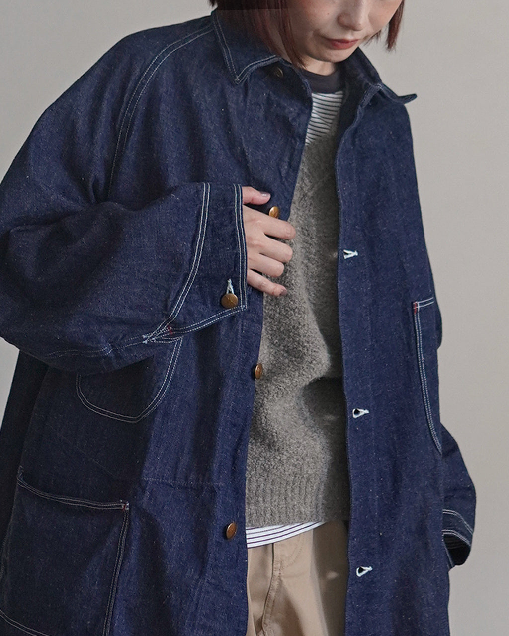 LOOSE FIT DENIM COVERALL ONE WASH 00-6141