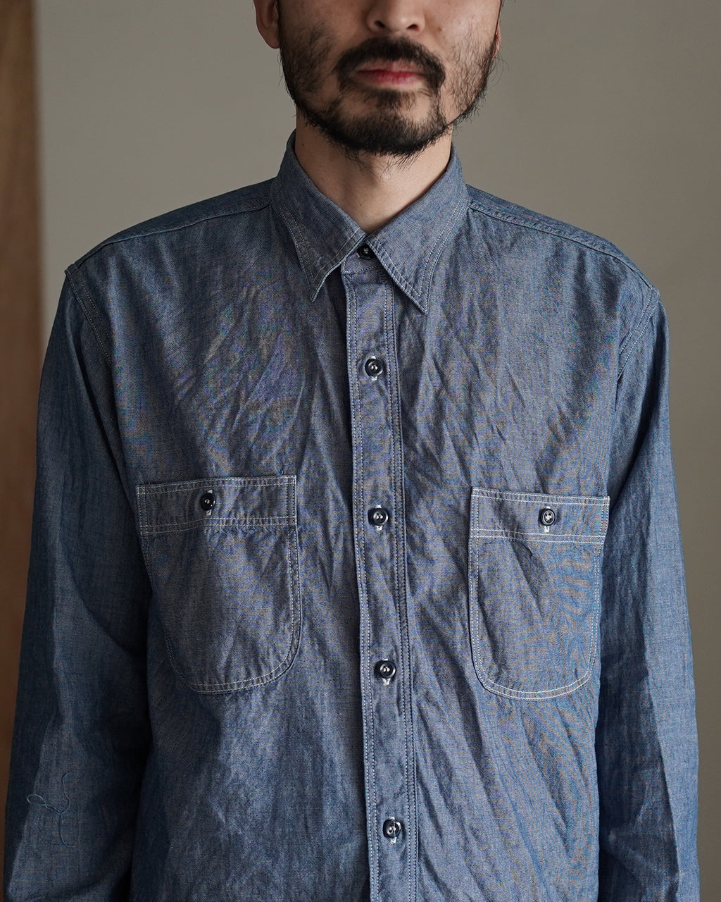 RELAX FIT CHAMBRAY WORK SHIRT 01-8270-84