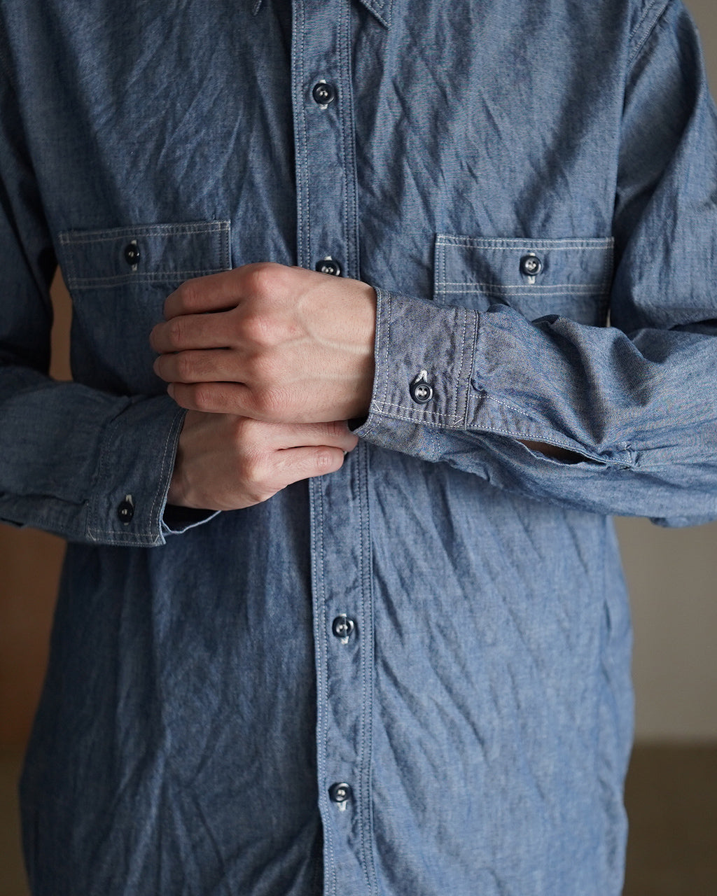 RELAX FIT CHAMBRAY WORK SHIRT 01-8270-84