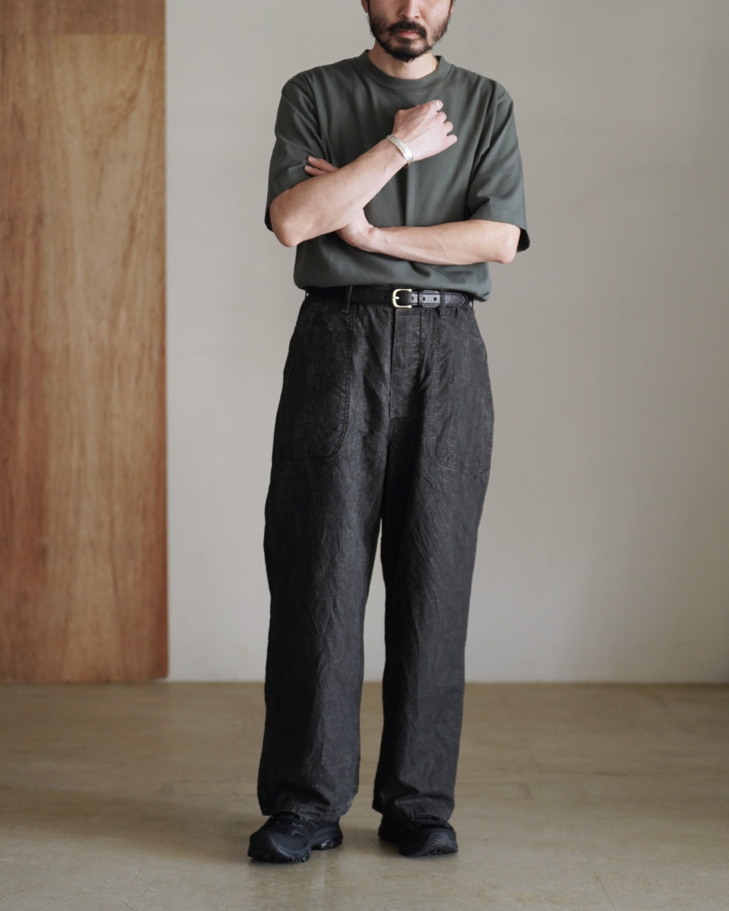 orSlow オアスロウ 第二次世界大戦 40年代 アメリカ海軍 墨染めリネン ユーティリティトラウザーズ パンツ | Crouka(クローカ)