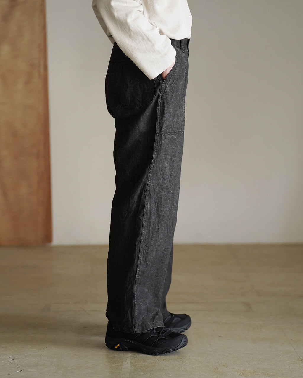 orSlow オアスロウ 第二次世界大戦 40年代 アメリカ海軍 墨染めリネン ユーティリティトラウザーズ パンツ | Crouka(クローカ)