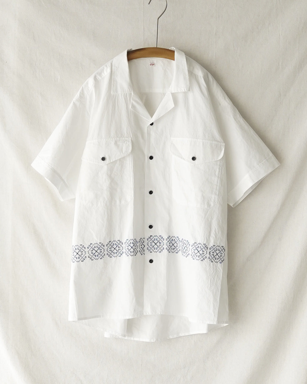 outil CHEMISIER COLETTA 開襟シャツ 刺繍 ツイル素材｜Crouka(クローカ)