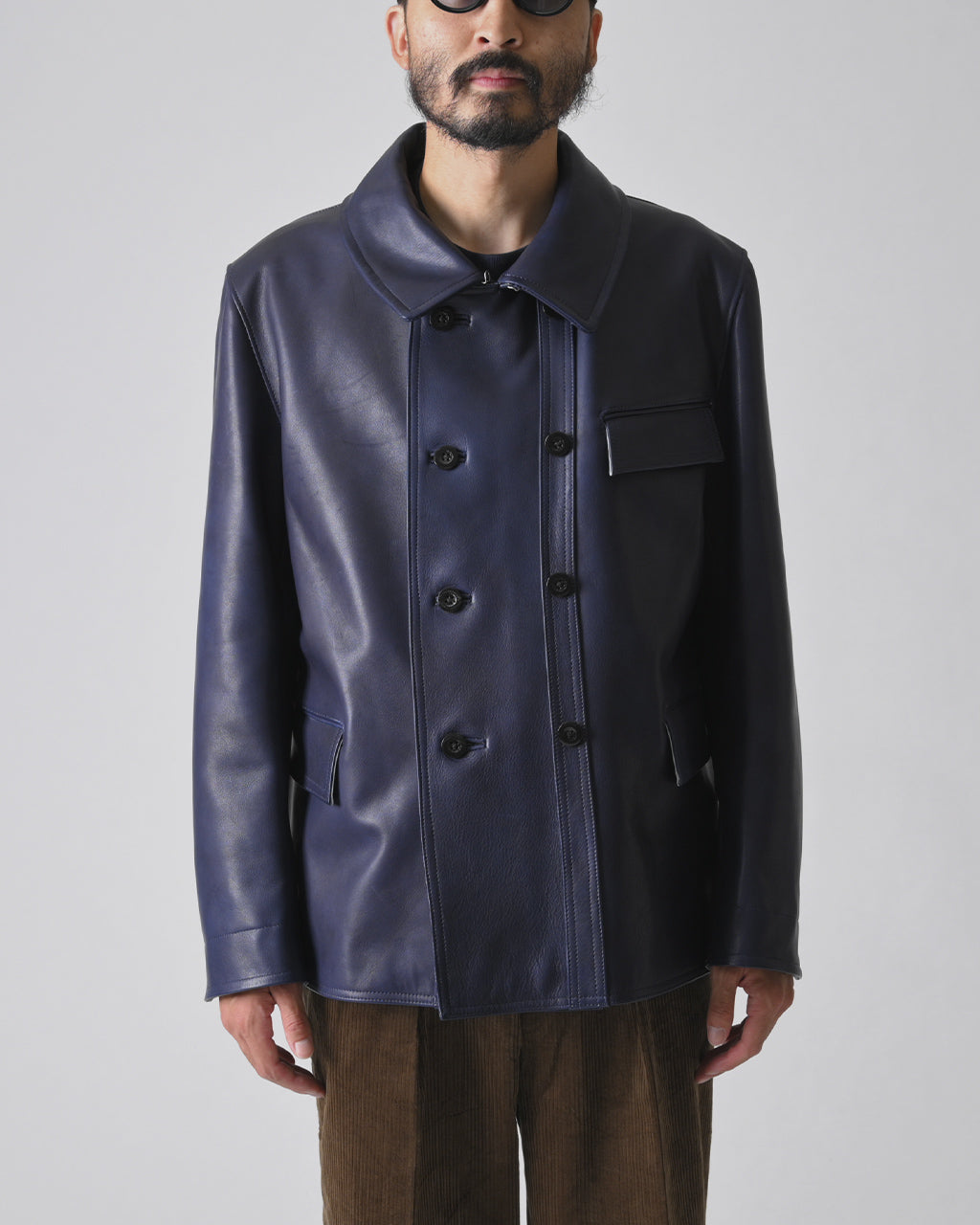 【アウトレット！30%OFF】Outil ウティ VESTE NEUCHATEL ダブルブレスト レザージャケット OV-T016 【送料無料】正規取扱店