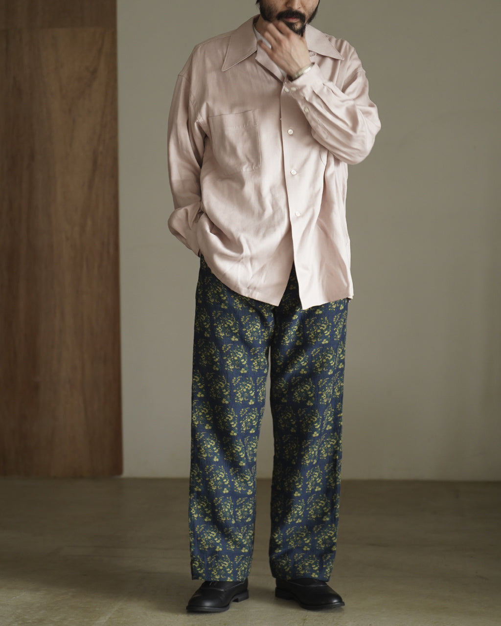 Outil PANTALON LIMMEN ウティ パンタロン リメン メンズ OV-P020-2 花