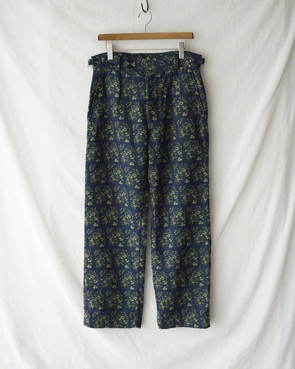 outil PANTALON LIMMEN OV-P020-2 ジャガード織 ワークパンツ 花柄｜Crouka(クローカ)