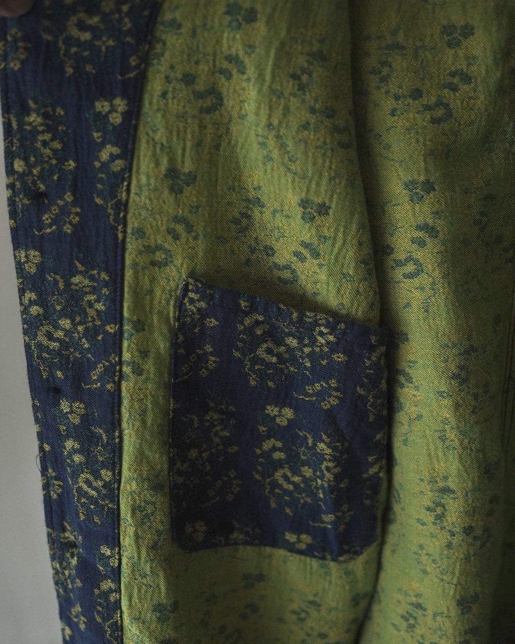 Outil VESTE DRAP ウティ ベストドラップ メンズ OV-T043-2 花柄