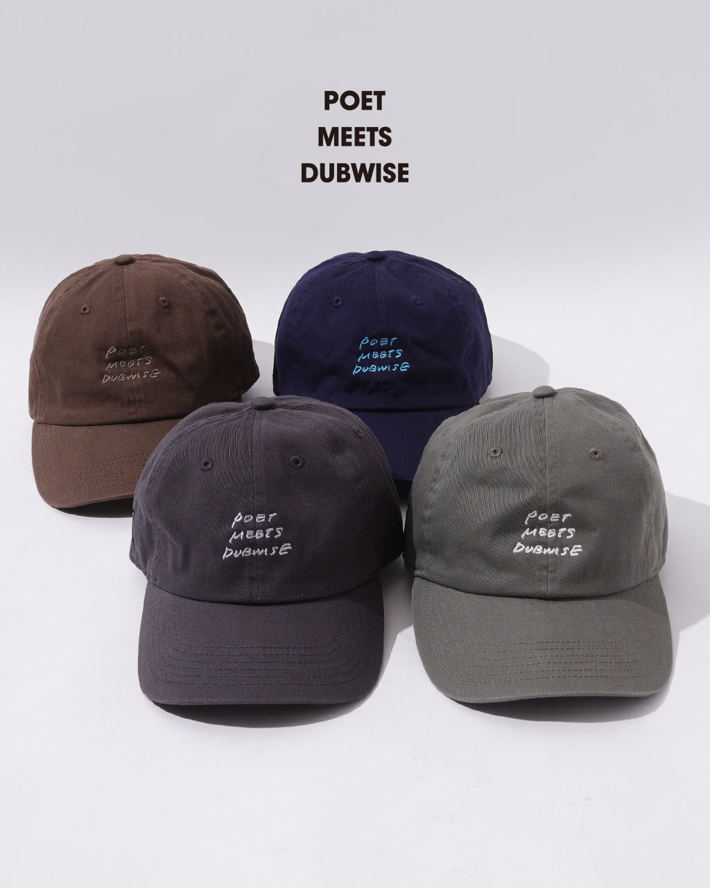 POET MEETS DUBWISE ポエトミーツダブワイズ ロゴ キャップ PMD LOGO Cursive Cap 6パネル 帽子 ギフト PMDCP-0584