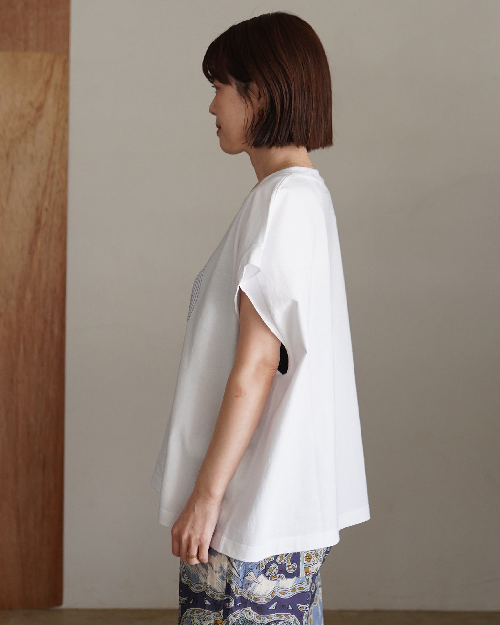 Magic,Made Visible cut off print T-shirt PO1S028