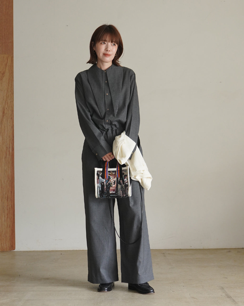 Platform Photo Jacquard Bag -Small- PO2T017