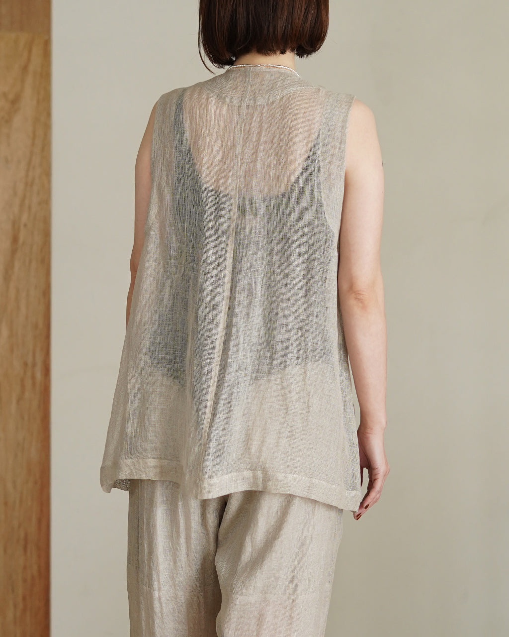 Karami weave vest PO1S006