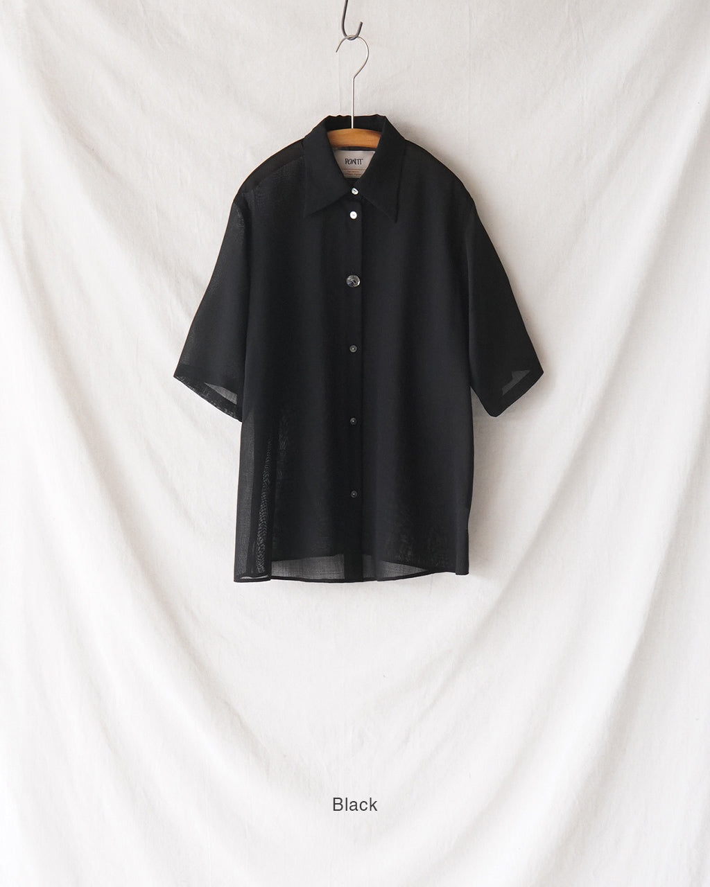 High-twisted gauze shirt PO1S013