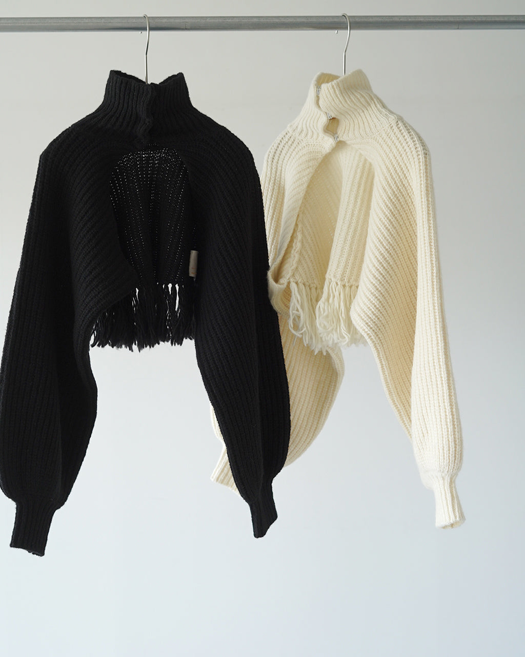 Wool Cotton Fringe Cardigan PO2T003