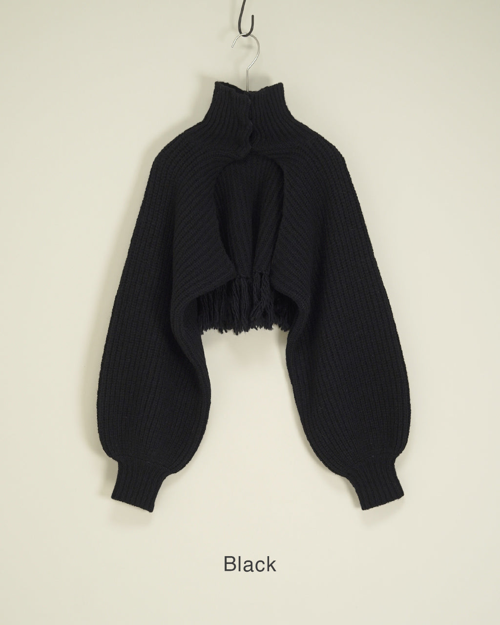 Wool Cotton Fringe Cardigan PO2T003